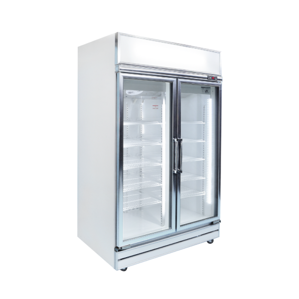 2 Door Display Freezer with Heater Glass [Premium]